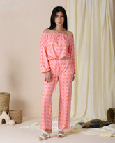 CROP TOP DAISY PRINT PAJAMA